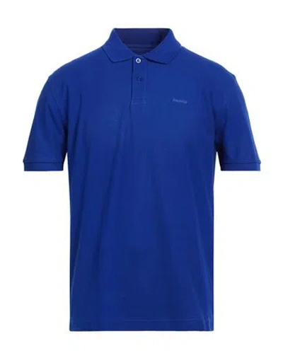Barbour Man Polo Shirt Bright Blue Size S Pima Cotton