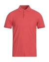 Barbour Man Polo Shirt Coral Size 3xl Cotton In Red