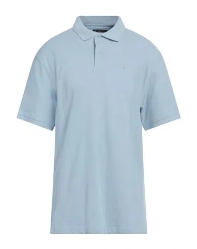 Barbour Man Polo Shirt Light Blue Size 3xl Cotton