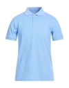 Barbour Man Polo Shirt Light Blue Size M Cotton