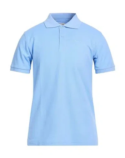 Barbour Man Polo Shirt Light Blue Size M Cotton