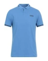 Barbour Man Polo Shirt Light Blue Size M Cotton In Blue