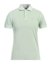Barbour Man Polo Shirt Light Green Size L Cotton