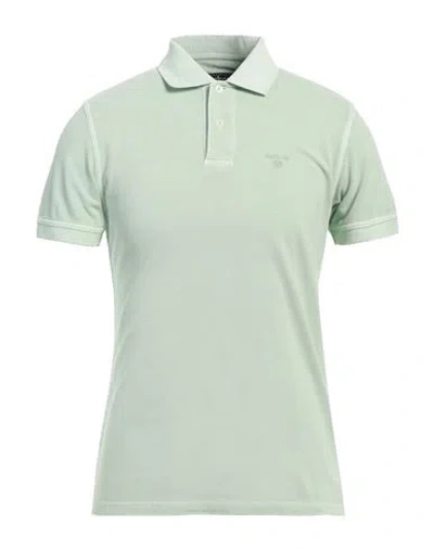 Barbour Man Polo Shirt Light Green Size L Cotton