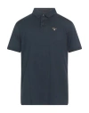 Barbour Man Polo Shirt Midnight Blue Size L Cotton