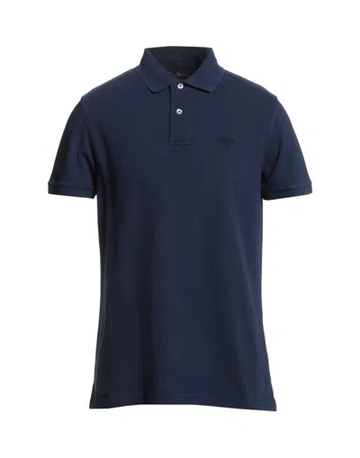 BARBOUR BARBOUR MAN POLO SHIRT MIDNIGHT BLUE SIZE S COTTON