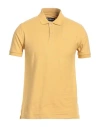 Barbour Man Polo Shirt Mustard Size S Cotton In Yellow