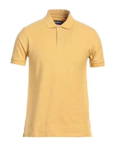Barbour Man Polo Shirt Mustard Size S Cotton In Yellow