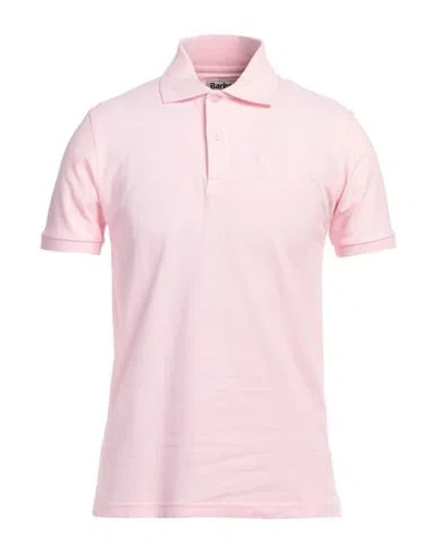 Barbour Man Polo Shirt Pink Size L Cotton