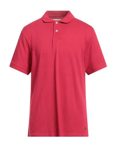 Barbour Man Polo Shirt Red Size L Cotton, Modal
