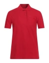 Barbour Man Polo Shirt Coral Size 3xl Cotton In Red
