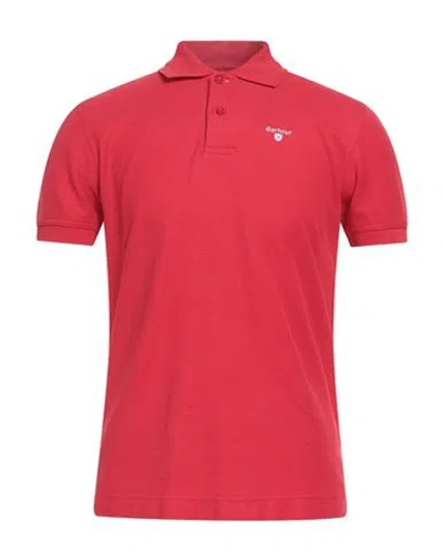 Barbour Man Polo Shirt Red Size S Cotton