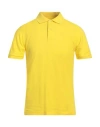 Barbour Man Polo Shirt Yellow Size M Cotton