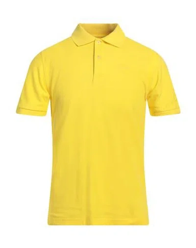 Barbour Man Polo Shirt Yellow Size M Cotton
