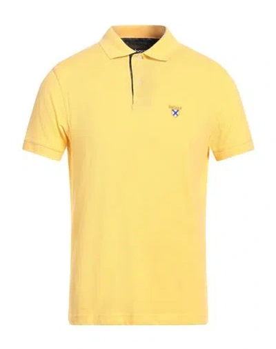 Barbour Man Polo Shirt Yellow Size Xl Cotton