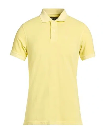 Barbour Man Polo Shirt Yellow Size Xxl Cotton