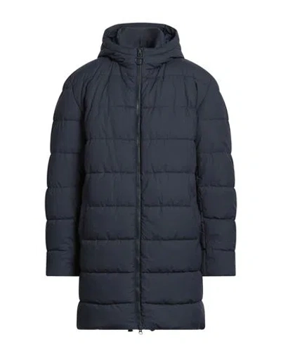 Barbour Man Puffer Midnight Blue Size Xl Polyester In Blue
