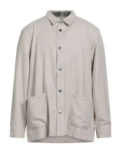 Barbour Man Shirt Beige Size 3xl Acrylic, Polyester, Wool, Polyamide, Viscose In Nude