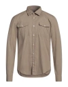 Barbour Man Shirt Beige Size L Cotton In Beige