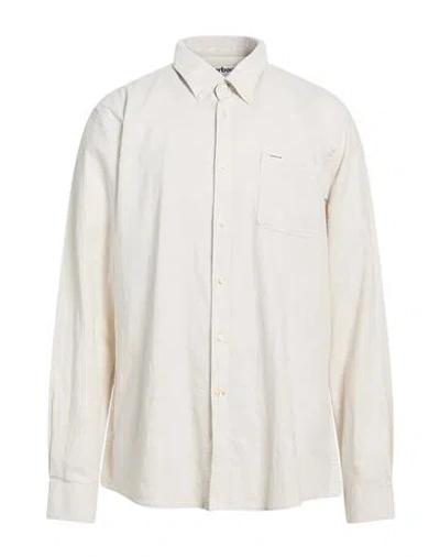 Barbour Man Shirt Beige Size Xxl Linen, Cotton In Neutral