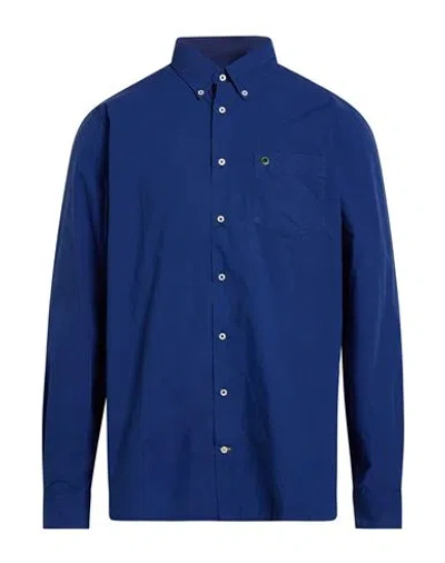 Barbour Man Shirt Blue Size L Cotton