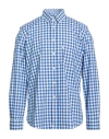 Barbour Man Shirt Blue Size M Cotton In Blue