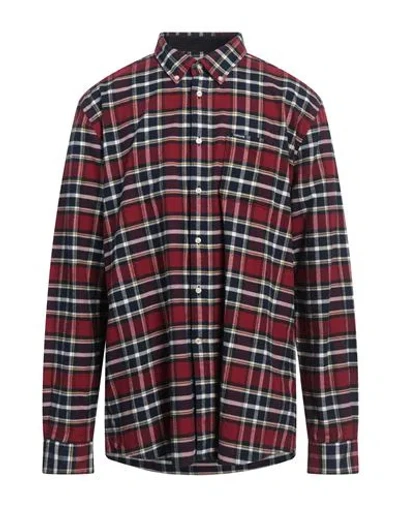 Barbour Man Shirt Brick Size L Cotton