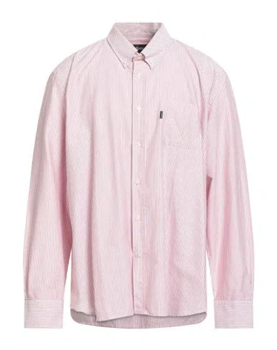 Barbour Man Shirt Brick Size Xxl Cotton In Pink