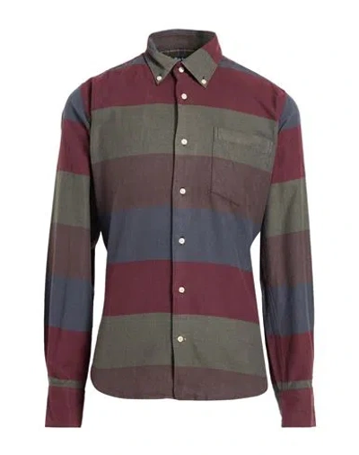 Barbour Man Shirt Burgundy Size L Cotton In Multi