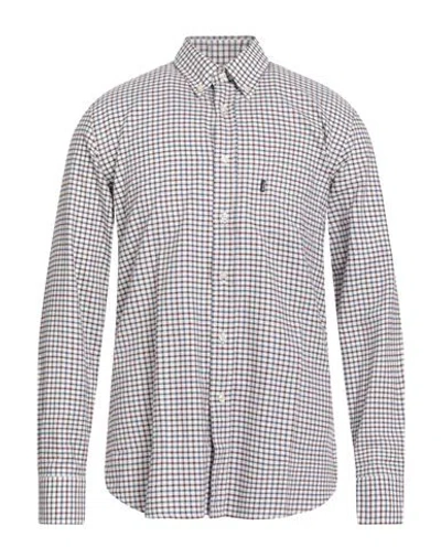 Barbour Man Shirt Burgundy Size Xl Cotton In Blue