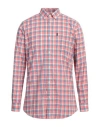 Barbour Man Shirt Coral Size M Cotton In Red