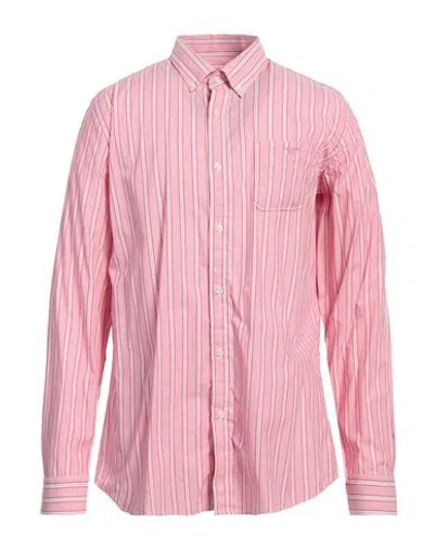Barbour Man Shirt Coral Size Xl Cotton In Red