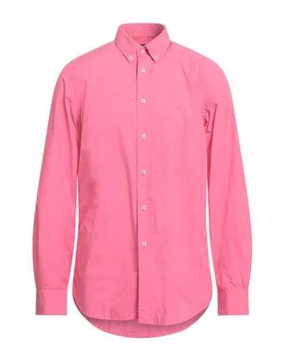Barbour Man Shirt Fuchsia Size M Cotton In Pink