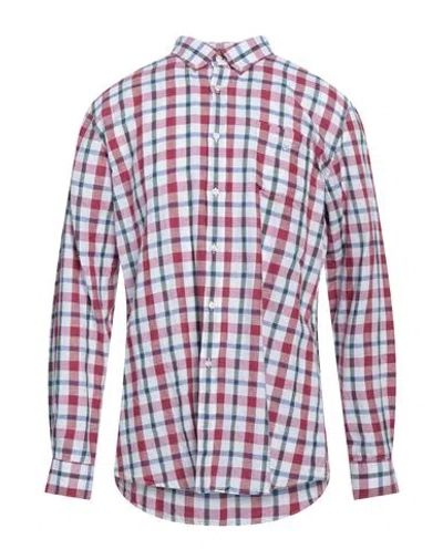 Barbour Man Shirt Garnet Size Xs Cotton In Red