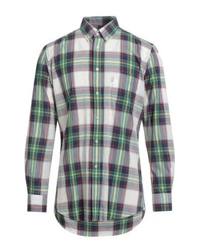 Barbour Man Shirt Green Size S Cotton In Multi