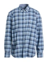Barbour Man Shirt Light Blue Size Xl Cotton In Blue