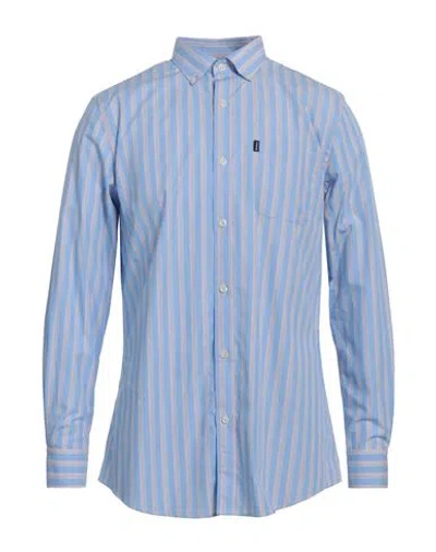 Barbour Man Shirt Light Blue Size M Cotton