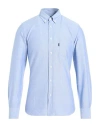 Barbour Man Shirt Light Blue Size S Cotton