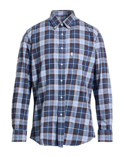 Barbour Man Shirt Light Blue Size S Cotton