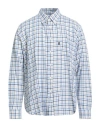 Barbour Man Shirt Light Blue Size Xl Cotton, Linen In White