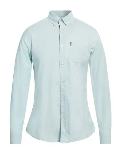 Barbour Man Shirt Light Green Size S Cotton