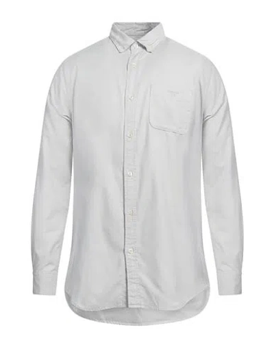 Barbour Man Shirt Light Grey Size Xxl Cotton