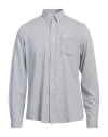 Barbour Man Shirt Midnight Blue Size L Lyocell, Linen In Blue