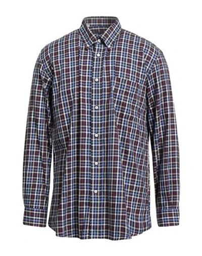 Barbour Man Shirt Midnight Blue Size M Cotton