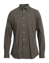 Barbour Man Shirt Military Green Size M Cotton, Elastane