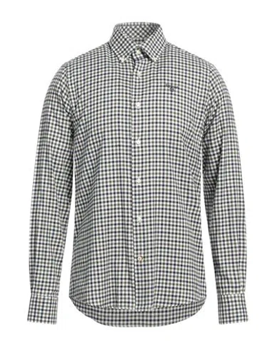 Barbour Man Shirt Military Green Size M Cotton