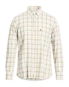 Barbour Man Shirt Military Green Size S Linen, Cotton In White