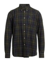 Barbour Man Shirt Military Green Size Xl Cotton