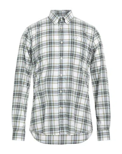 Barbour Man Shirt Military Green Size Xxl Cotton
