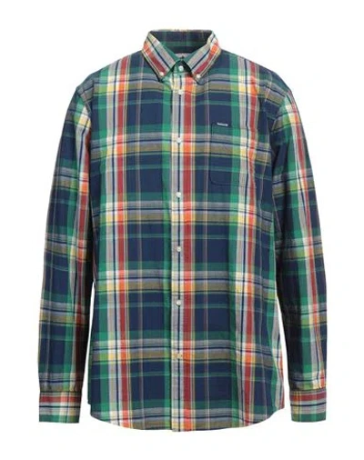Barbour Man Shirt Navy Size L Cotton